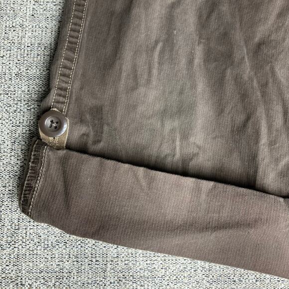 Eddie Bauer Cargo Pants Capri Women's Straight Brown Casual Relaxed Size 6 - Picture 3 of 16